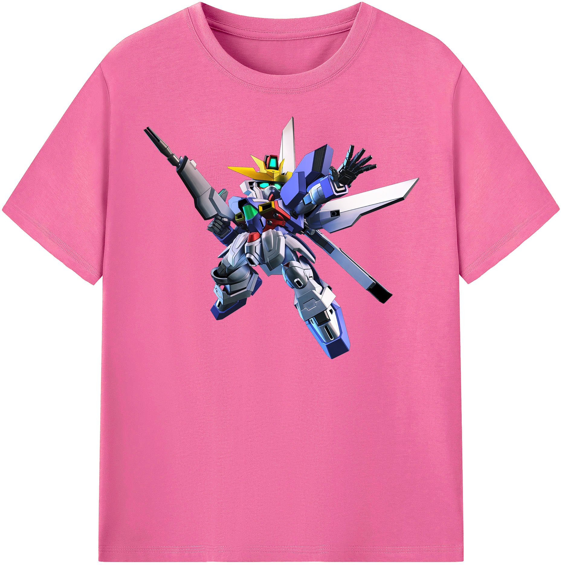 （画像用） 機動戦士ガンダム Mobile Suit Gundam レディースカジュアルプリントTシャツ（綿100％）